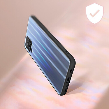 Avis Avizar Coque Samsung Galaxy A42 Bi-matière Holographique Brillant Fine Légère bleu