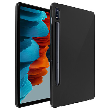 Avizar Coque Galaxy Tab S7 11.0 et Tab S8 Silicone Ultra-fine et Légère Noir