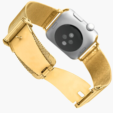 Avizar Bracelet pour Apple Watch 42 44 mm en maille milanaise avec  Fermeture papillon doré - Accessoires montre et bracelet - LDLC