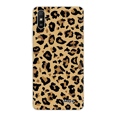 Evetane Coque Xiaomi Redmi 9A 360 intégrale transparente Motif Léopard Beige Tendance