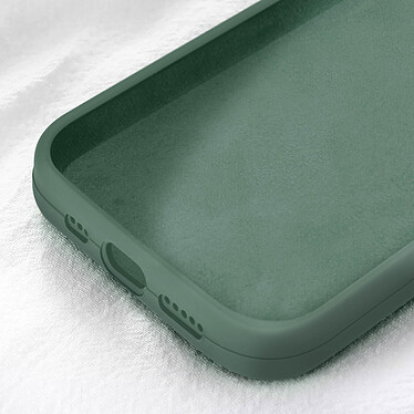 Moxie Coque pour iPhone 15 Pro Semi-rigide Intérieur Microfibre Vert sapin pas cher