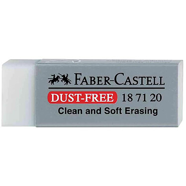 FABER-CASTELL Gomme en plastique Dust-Free grise x 20