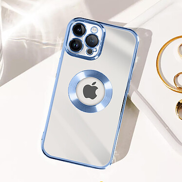 Avizar Coque pour iPhone 13 Pro Max Paillette Amovible Silicone Gel  Bleu pas cher