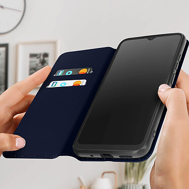 Avis Avizar Housse pour Xiaomi Redmi 12C Clapet Magnétique Porte-carte Support vidéo  Bleu Nuit