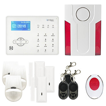 Iprotect Evolution - Kit Alarme GSM 15 et sirène flash