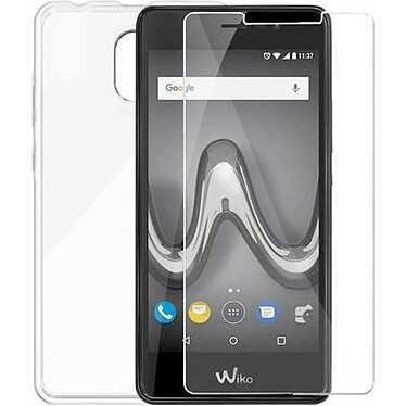 BigBen Connected Pack de Protection Coque et Protège-Écran pour Wiko Jerry 3 Transparent