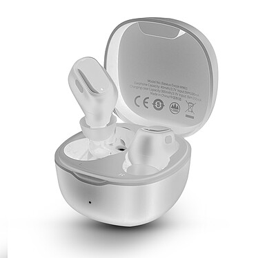 Baseus Écouteurs Sans-fil Bluetooth Intra-auriculaires Réduction de Bruit WM01 Blanc