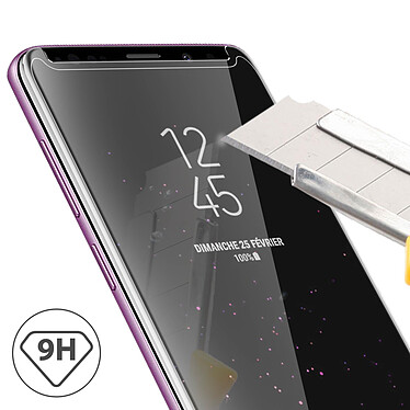 Avizar Film Galaxy S9 Coque Friendly Protection verre trempé incurvés transparent pas cher