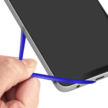 Avizar Cordon Smartphone avec Étui Silicone Flexible Universel 35cm  Bleu pas cher