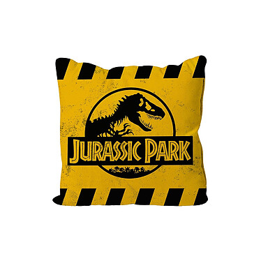 Jurassic Park - Oreiller Caution Yellow Logo Jurassic Park 40 x 40 cm
