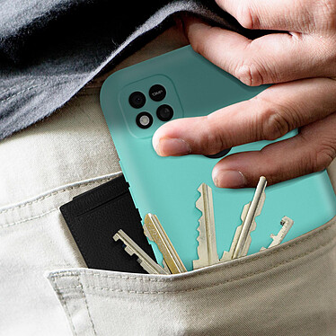Avizar Coque pour Xiaomi Redmi 10A Silicone Semi-rigide Finition Soft-touch Fine  Turquoise pas cher
