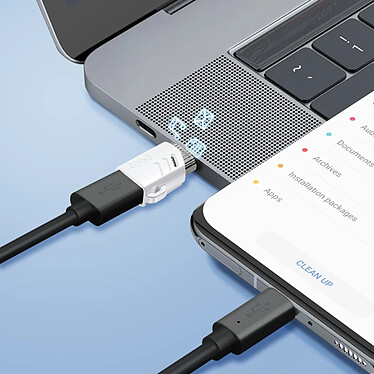 Acheter XO Adaptateur OTG USB Femelle vers USB-C Mâle Compact Blanc Blanc