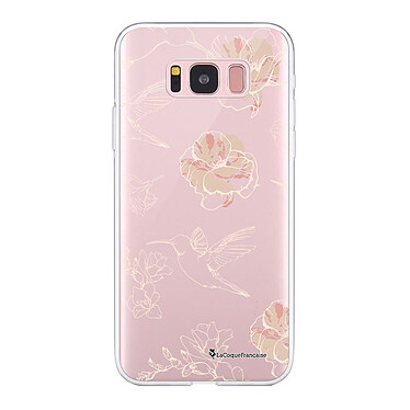 LaCoqueFrançaise Coque Samsung Galaxy S8 360 intégrale transparente Motif Fleurs Blanches Tendance