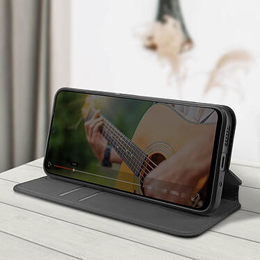Avis Avizar Étui pour Xiaomi Redmi 12 Porte-carte Support Vidéo Clapet Magnétique  Noir