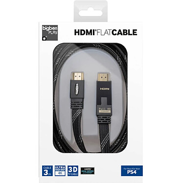 Avis BigBen Connected Câble HDMI Ultra HD Flat Male/Male 3m Noir