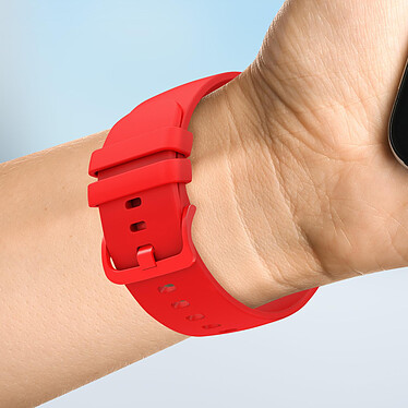 Acheter Avizar Bracelet pour Samsung Galaxy Watch Active 40mm Silicone Souple Rouge