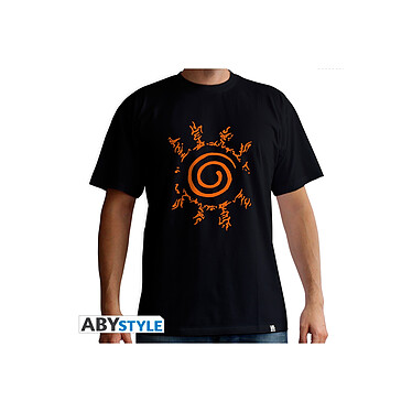 Naruto Shippuden - T-shirt Sceau homme MC black - new fit - Taille M