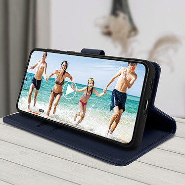 Acheter Avizar Étui pour Samsung Galaxy S21 Ultra Clapet Portefeuille Support Vidéo  Bleu Nuit