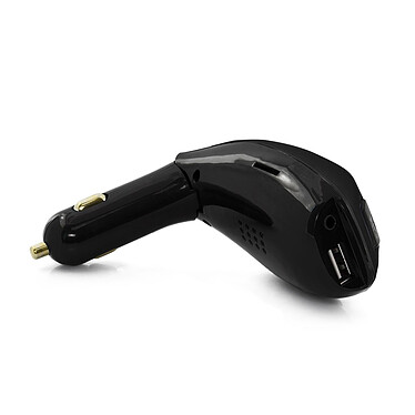Avizar Kit mains libres Auto Bluetooth Chargeur Allume-cigare Port USB Carte SD Noir