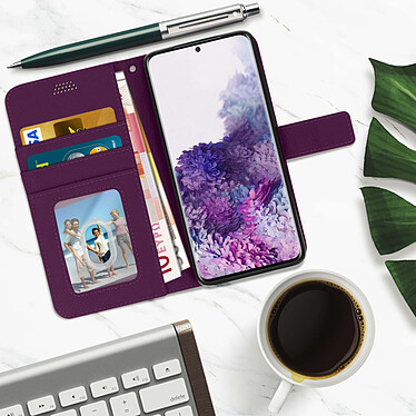 Avis Avizar Housse Samsung Galaxy S20 Plus Étui Folio Porte carte Support Vidéo - violet