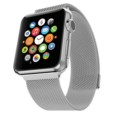 Avizar Bracelet Apple Watch 42 et 44 mm en Acier inoxydable - Argenté