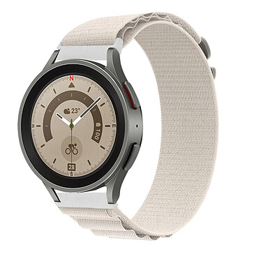 Avizar Bracelet Nylon pour Huawei Watch GT 3 Pro 46mm 43mm Watch GT 2 46mm 42mm Blanc