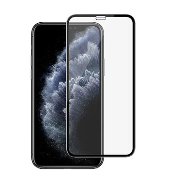 Tiger Protection d'écran pour Apple iPhone XR / 11 Incurvé Antichoc Noir transparent