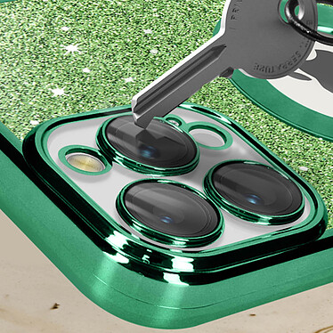Avis Avizar Coque pour iPhone 12 Pro Max Paillette Amovible Silicone Gel  Vert