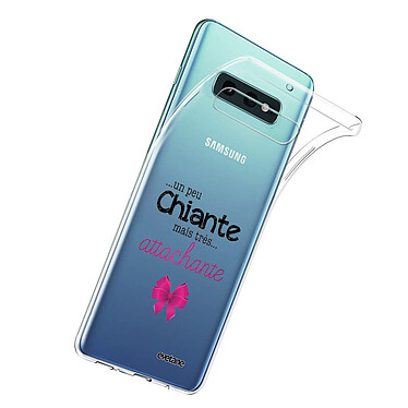 Acheter Evetane Coque Samsung Galaxy S10e 360 intégrale transparente Motif Un peu chiante tres attachante Tendance