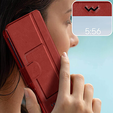 Acheter Avizar Étui Smartphone Universel Taille SL Fenêtres D'affichage et Décrochage  rouge