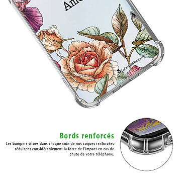 Acheter LaCoqueFrançaise Coque Samsung Galaxy A20e anti-choc souple angles renforcés transparente Motif Amour en fleurs