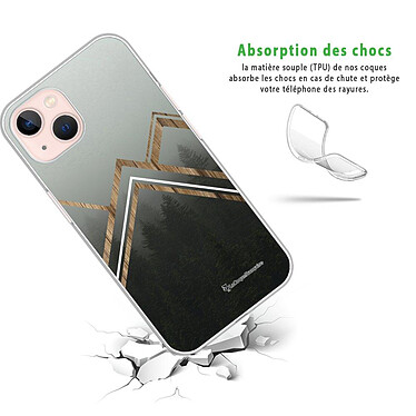 Avis LaCoqueFrançaise Coque iPhone 13 silicone transparente Motif Trio Forêt ultra resistant