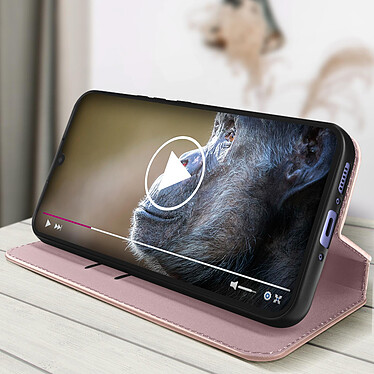 Acheter Avizar Housse pour Samsung Galaxy A34 5G Clapet Magnétique Porte-carte Support vidéo  Rose