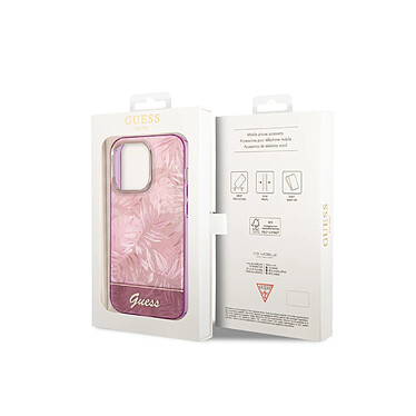 Avis Guess Coque pour Apple iPhone 14 Pro Max TPU Jungle Rose