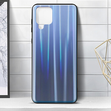 Avizar Coque Samsung Galaxy A42 Bi-matière Holographique Brillant Fine Légère bleu pas cher