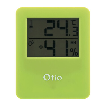 Avis Thermomètre / Hygromètre intérieur magnétique - Vert - Otio