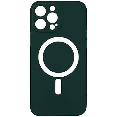 Avizar Coque MagSafe pour iPhone 14 Pro Max Soft Touch Finition Mate Bords Surélevés  Vert Foncé