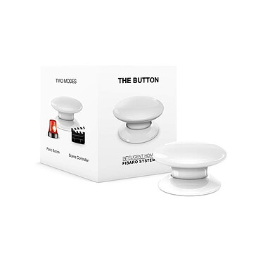 Fibaro - Bouton de contrôle domotique Z-Wave / Z-Wave+  The Button Blanc - Fibaro