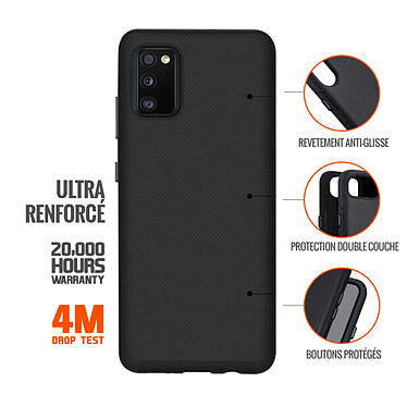 Avis Eiger Coque pour Galaxy A41 Rigide avec 2 Couches Ultra-Renforcée Anti-Chute 4M Noir