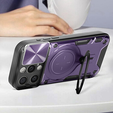 Avizar Coque MagSafe pour iPhone 15 Pro Protection Caméra intégrée  Violet pas cher