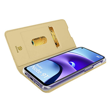 Dux Ducis Etui pour Xiaomi Redmi Note 9T 5G avec Porte-carte Support Vidéo  doré pas cher