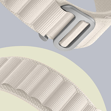 Acheter Avizar Bracelet pour Samsung Galaxy Watch 5 / 5 Pro / 4 Nylon Ajustable Boucle Alpine  Blanc