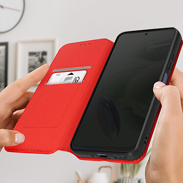 Avis Avizar Housse pour Xiaomi Redmi Note 12 Pro Plus 5G clapet magnétique porte-carte Support vidéo  Rouge