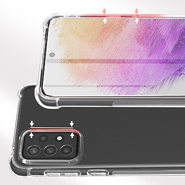 Avizar Pack Protection Pour Samsung Galaxy A73 5G Coque + Verre Trempé  Transparent pas cher