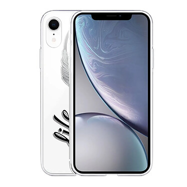 Avis Evetane Coque iPhone Xr silicone transparente Motif Love Life ultra resistant