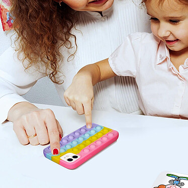 Acheter Avizar Coque Apple iPhone 12 et 12 Pro Anti-stress Bubble pop Fidget Toy - Multicolore