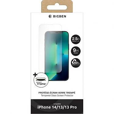 Acheter BigBen Connected Protège écran pour Apple iPhone 14 Plus / 13 Pro / 13 Plat avec SmartFrame™ Transparent