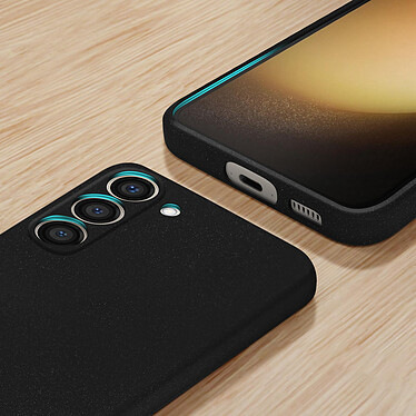 Acheter Avizar Coque pour Samsung Galaxy S23 Silicone Flexible avec Détails pointillés  Noir