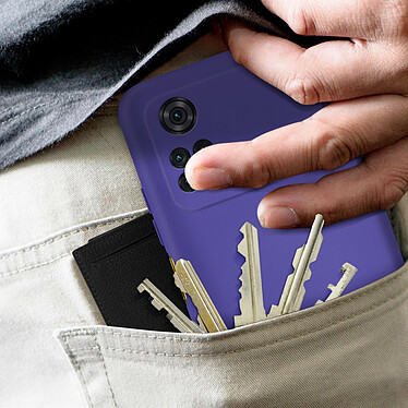 Avizar Coque pour Xiaomi Poco M4 Pro 4G Silicone Semi-rigide Finition Soft-touch Fine  violet pas cher