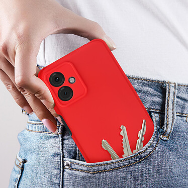 Acheter Avizar Coque pour Motorola Moto G14 Silicone Semi-rigide Doux au Toucher  Rouge